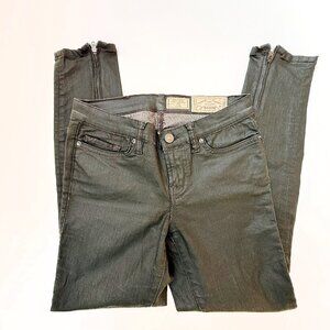 All Saints Petrel Brodie Wax Coated Jeans